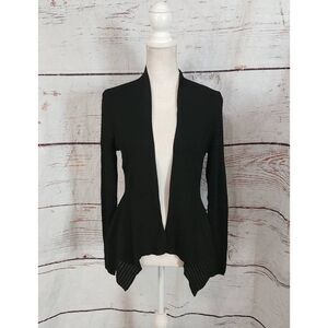 White House Black Market Pointelle Short Rib Cover Up Cardigan Size Medium NWT